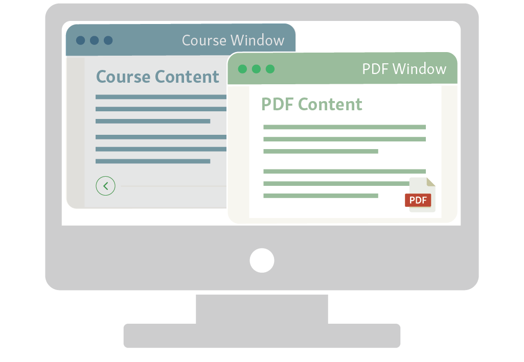 Simplified View PDF in course page